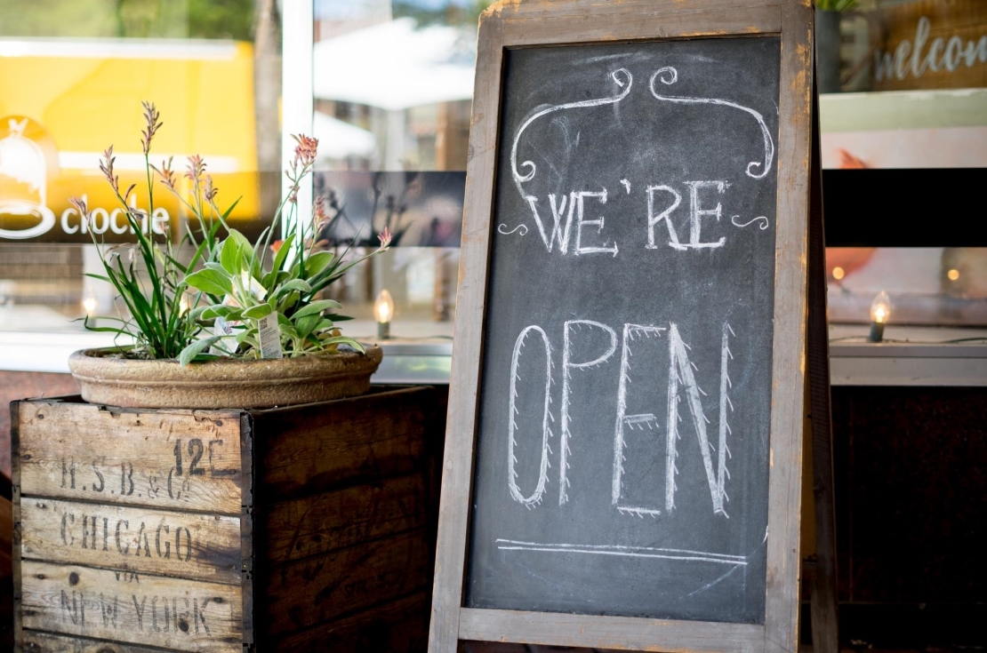 Open sign